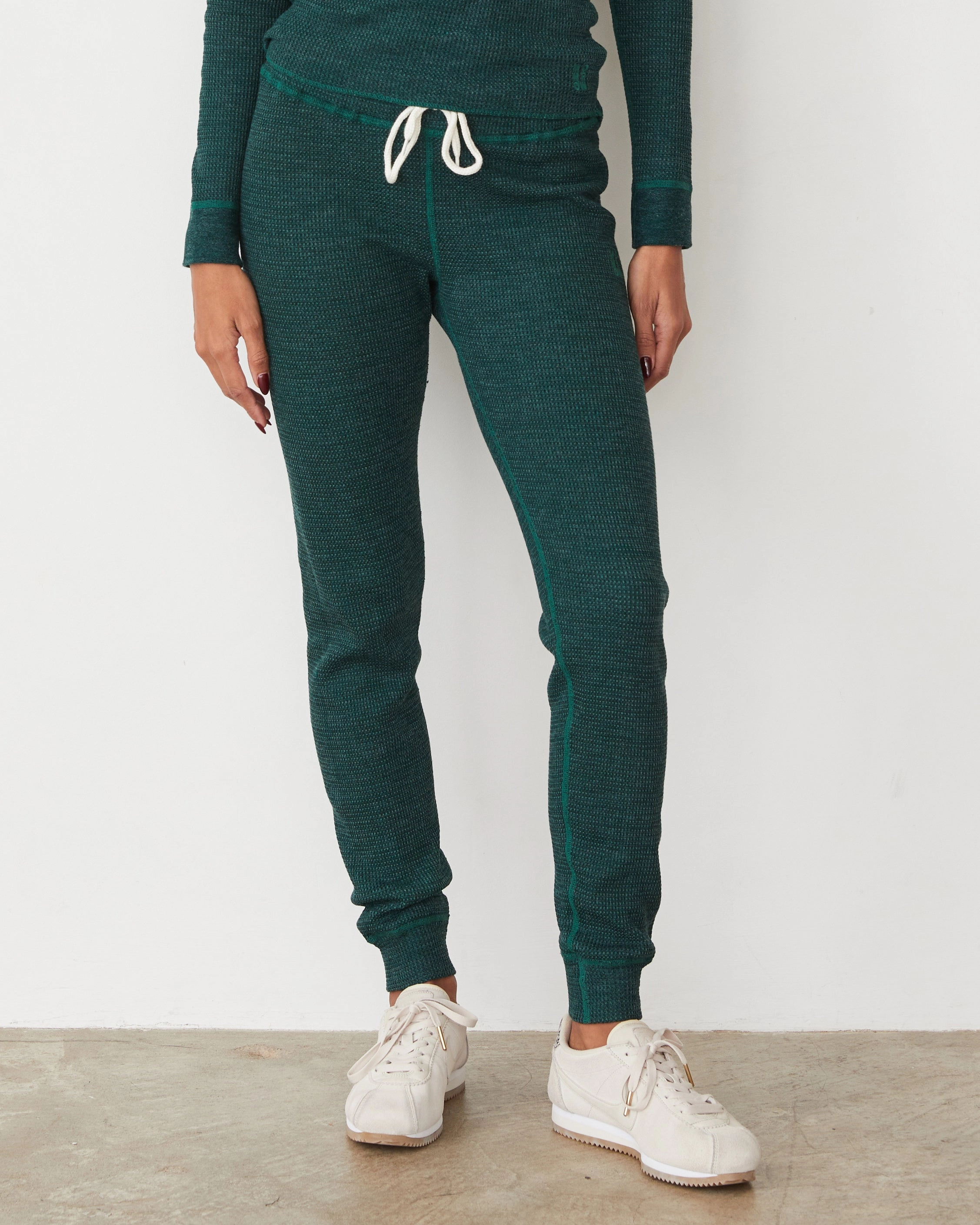 Fresh Styles Cozy Heather Thermal Cuff Sweat