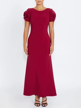 Cliff Edge Chic Silhouette Thea Ruby Gown