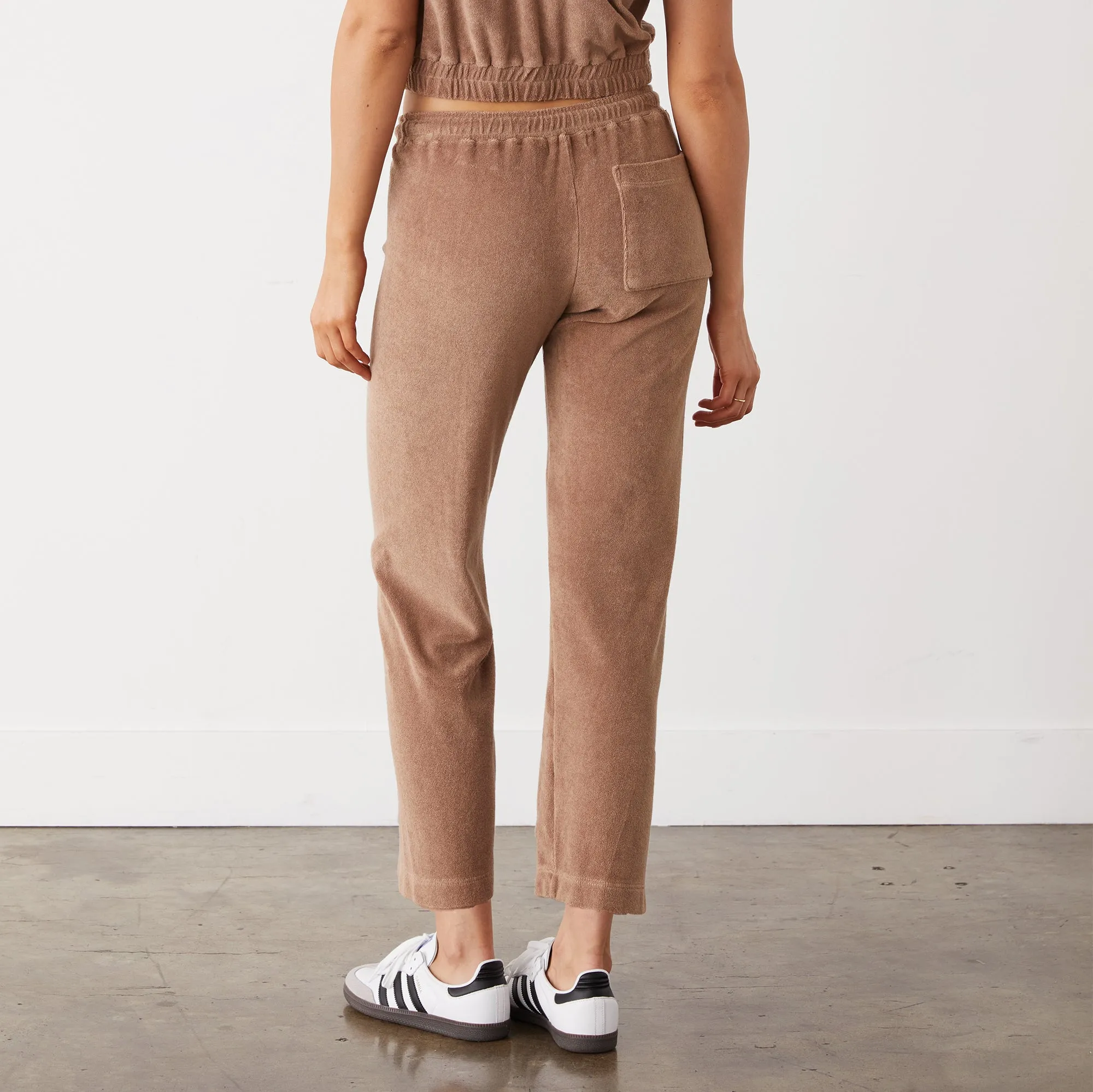 Functional Fit Terry Cloth Crop Pant