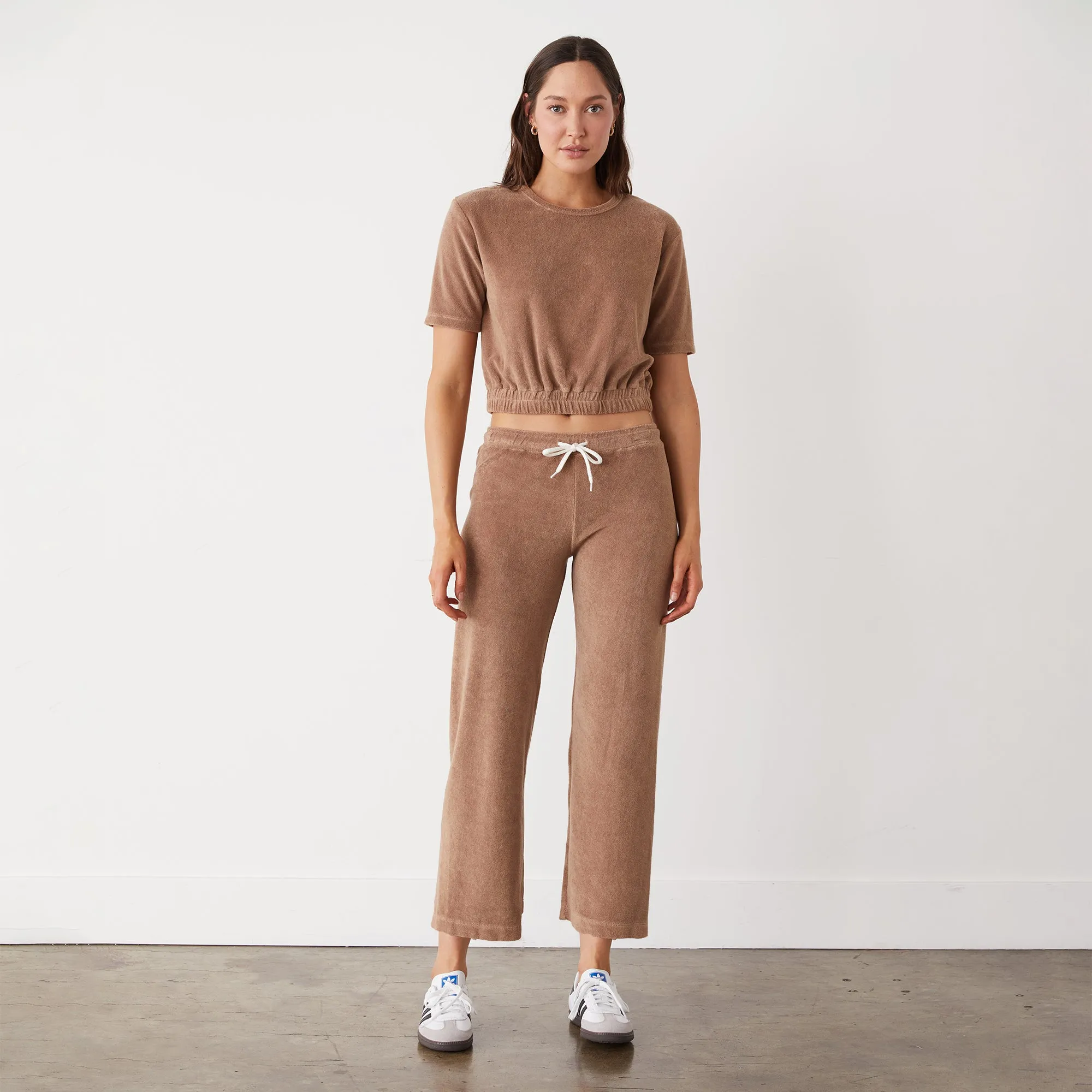 Functional Fit Terry Cloth Crop Pant