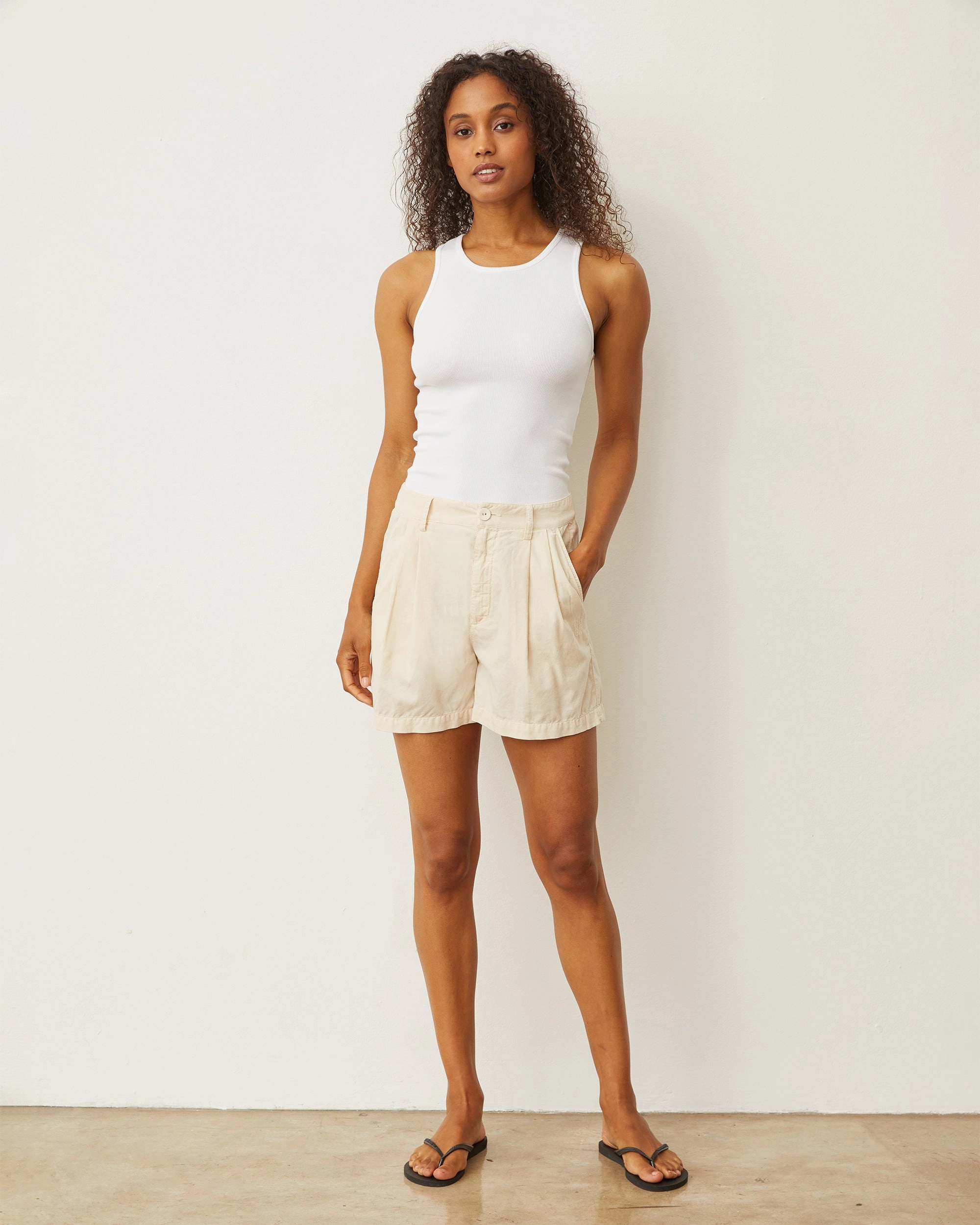 Functional Design Mini Corduroy Pleated Shorts