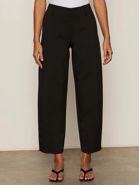 Polished Barrel Pant Black Tailored Fit