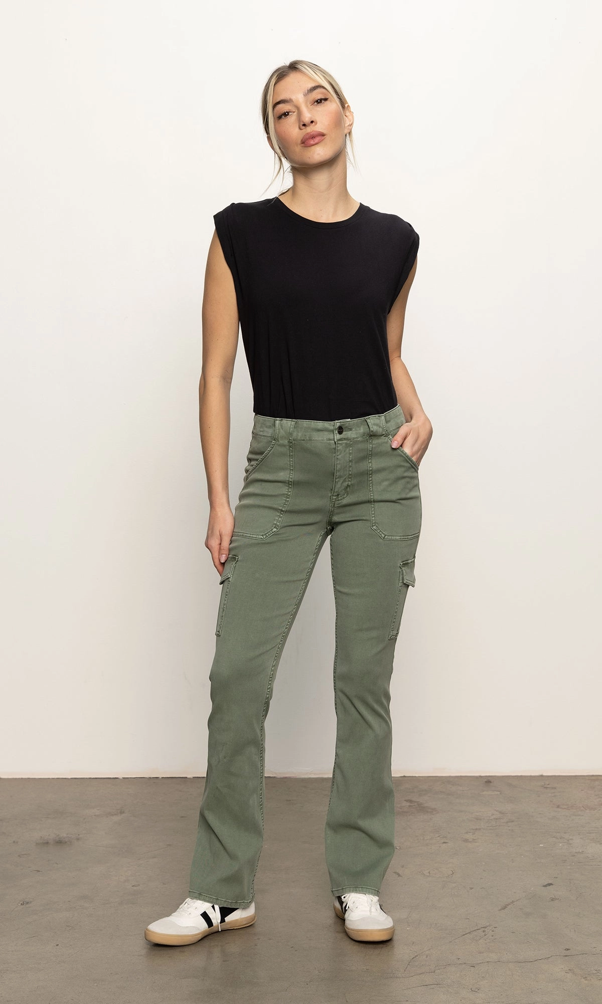 Functional Style Sculpted Hayden Bootcut Pant Dark Spruce