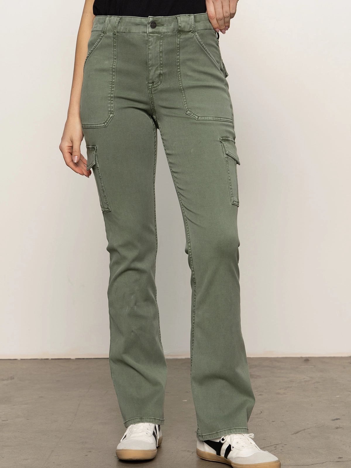 Sculpted Hayden Bootcut Pant Dark Spruce Low-rise style Trendy Waist