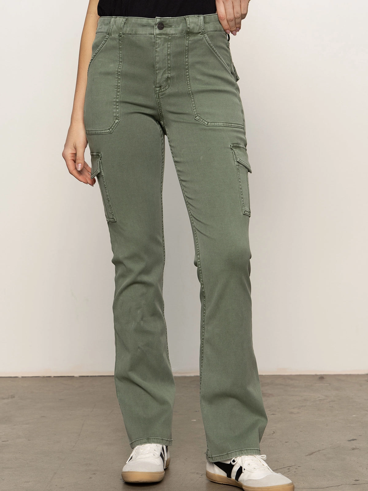 Sculpted Hayden Bootcut Pant Dark Spruce Flattering Waist