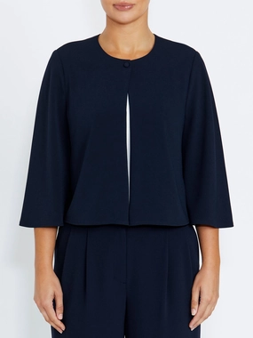 Gabriella Navy Jacket Chic outerwear Compact Jacket