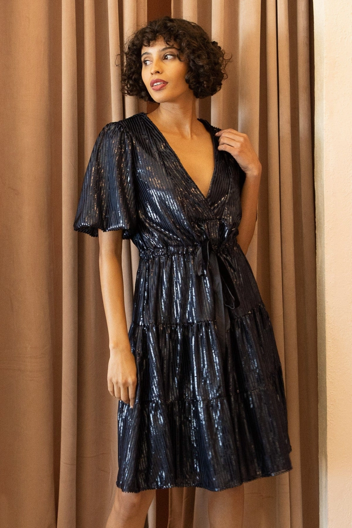 Gala Dress - Navy Graceful Ensemble