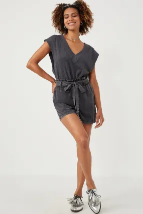 Garment Dyed Tencel Paperbag Shorts Core Flex