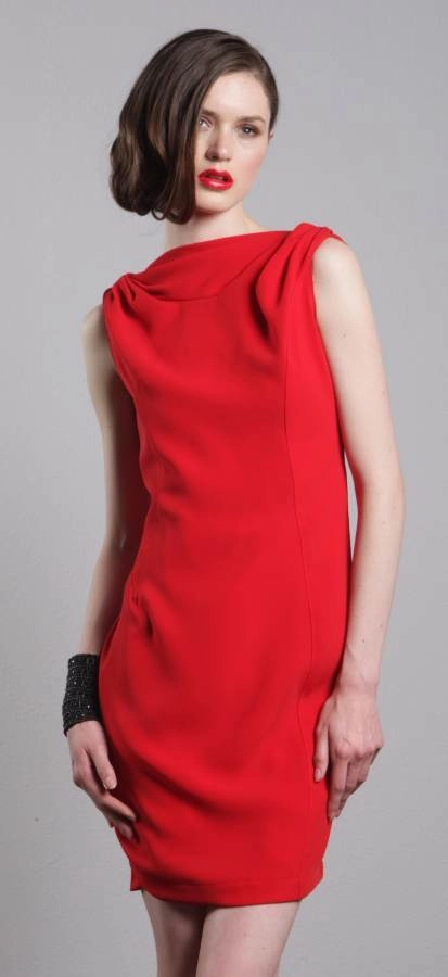 Gazelle Open Back Dress- Red Rooster Fleece Soft