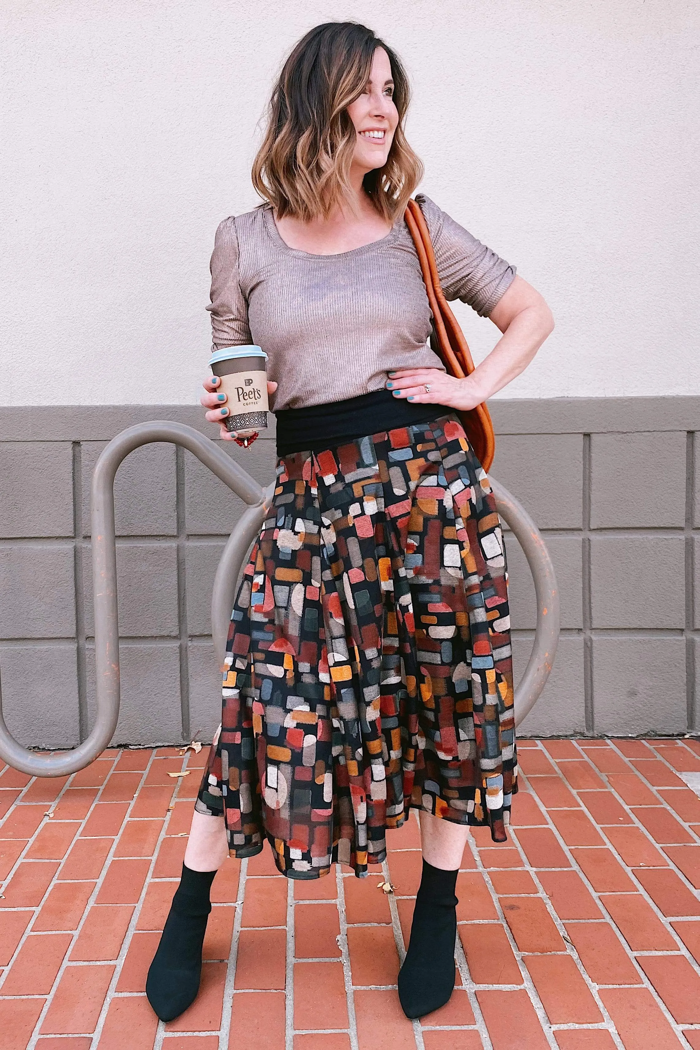 Crafted Detail Gidget Skirt in Rock Creek