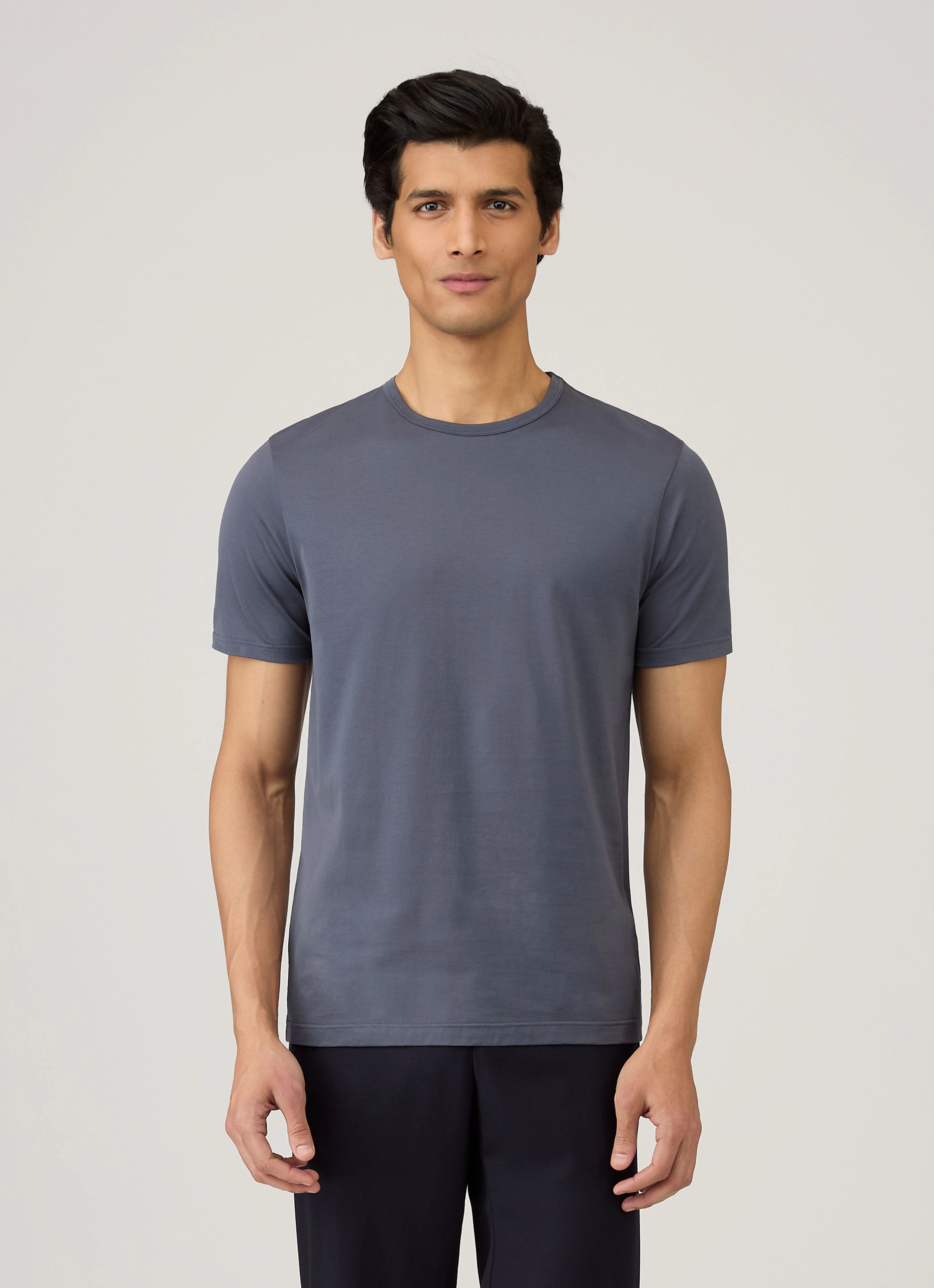 Global Flow Men's Classic T-shirt in Slate Blue