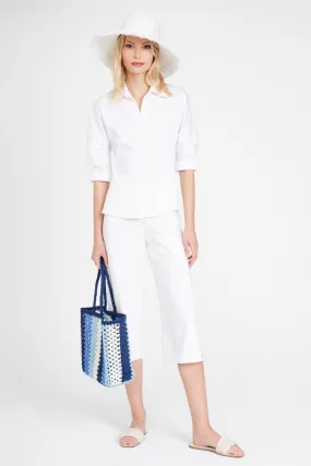 Sleek Design Tapered ankle Duval Pant - White