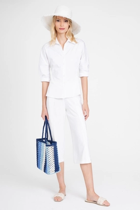 Sleek Design Tapered ankle Duval Pant - White