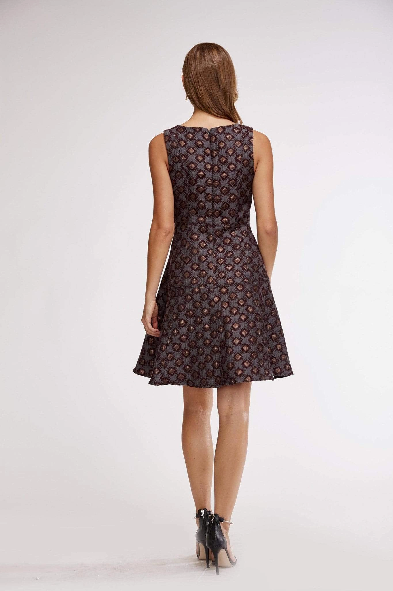 Haven Dress - Wine Dot Urban Touch