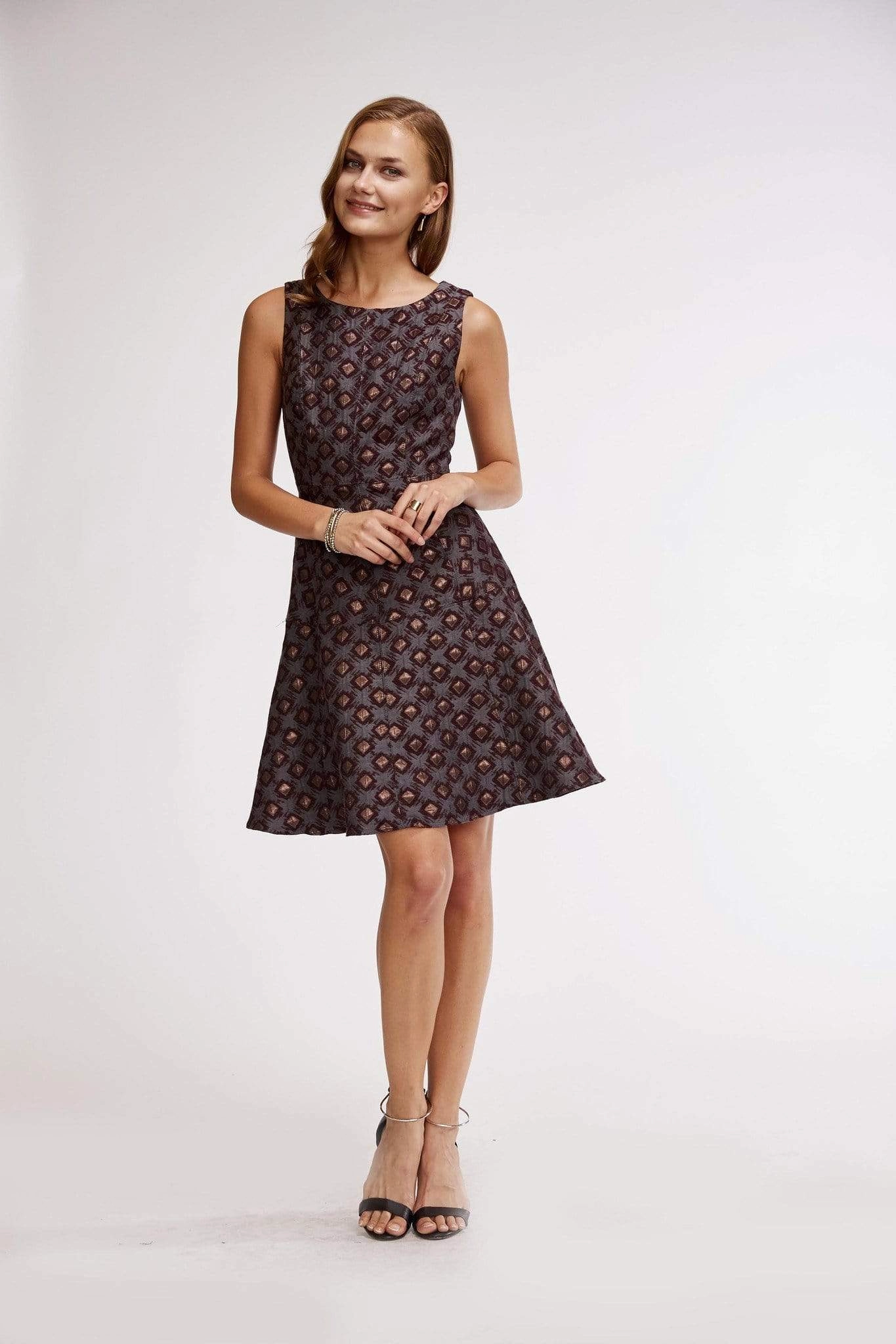 Haven Dress - Wine Dot Fresh Design Vibrant Look