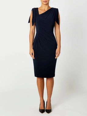 Hebe Navy Jersey Dress Contemporary Wear