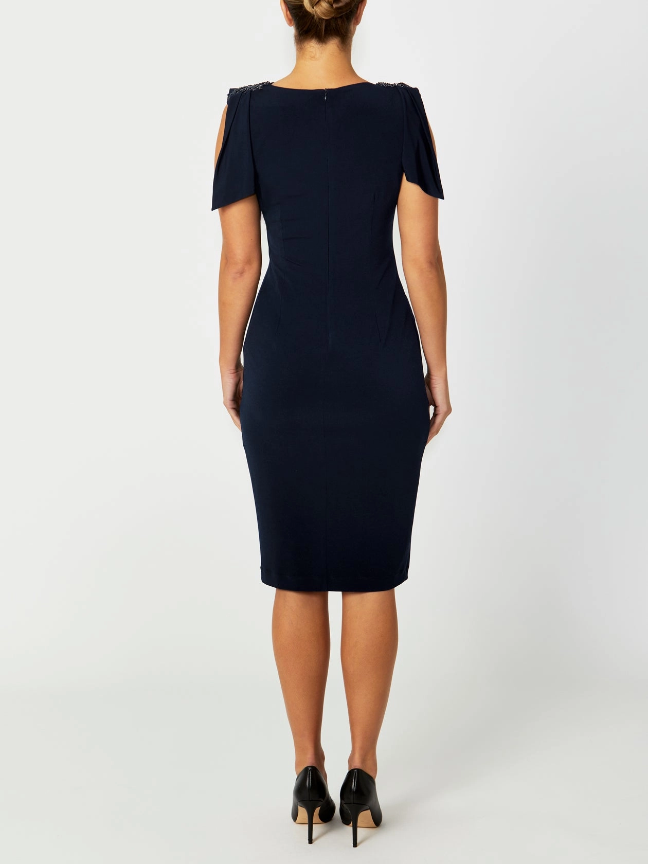 Hebe Navy Jersey Dress Runway Ready
