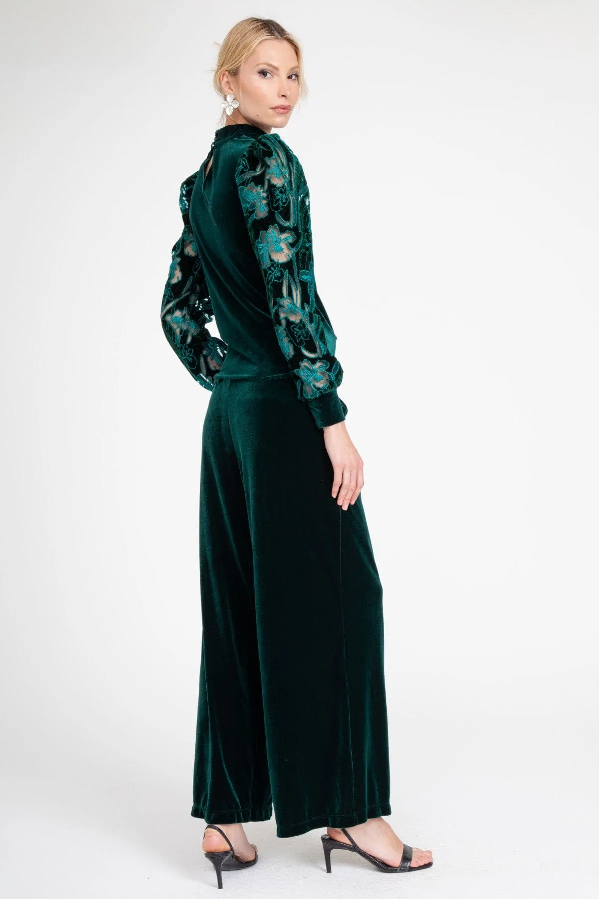 Hepburn Pant  Teal Velvet All-Day Wear