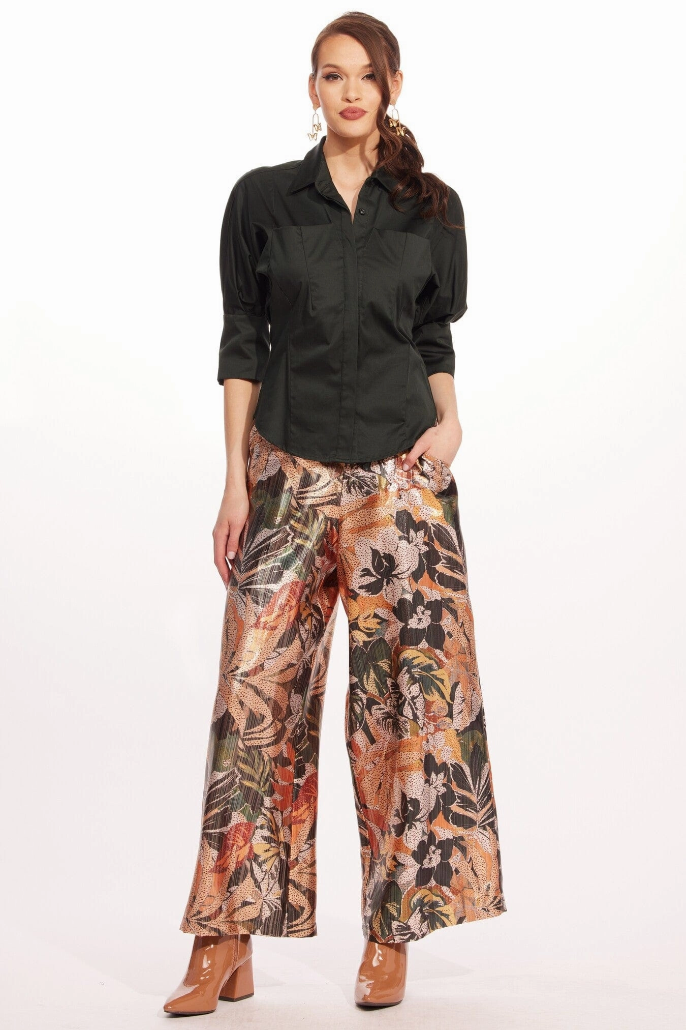 Hepburn Pant ?C Glitter Bloom Flexible Design