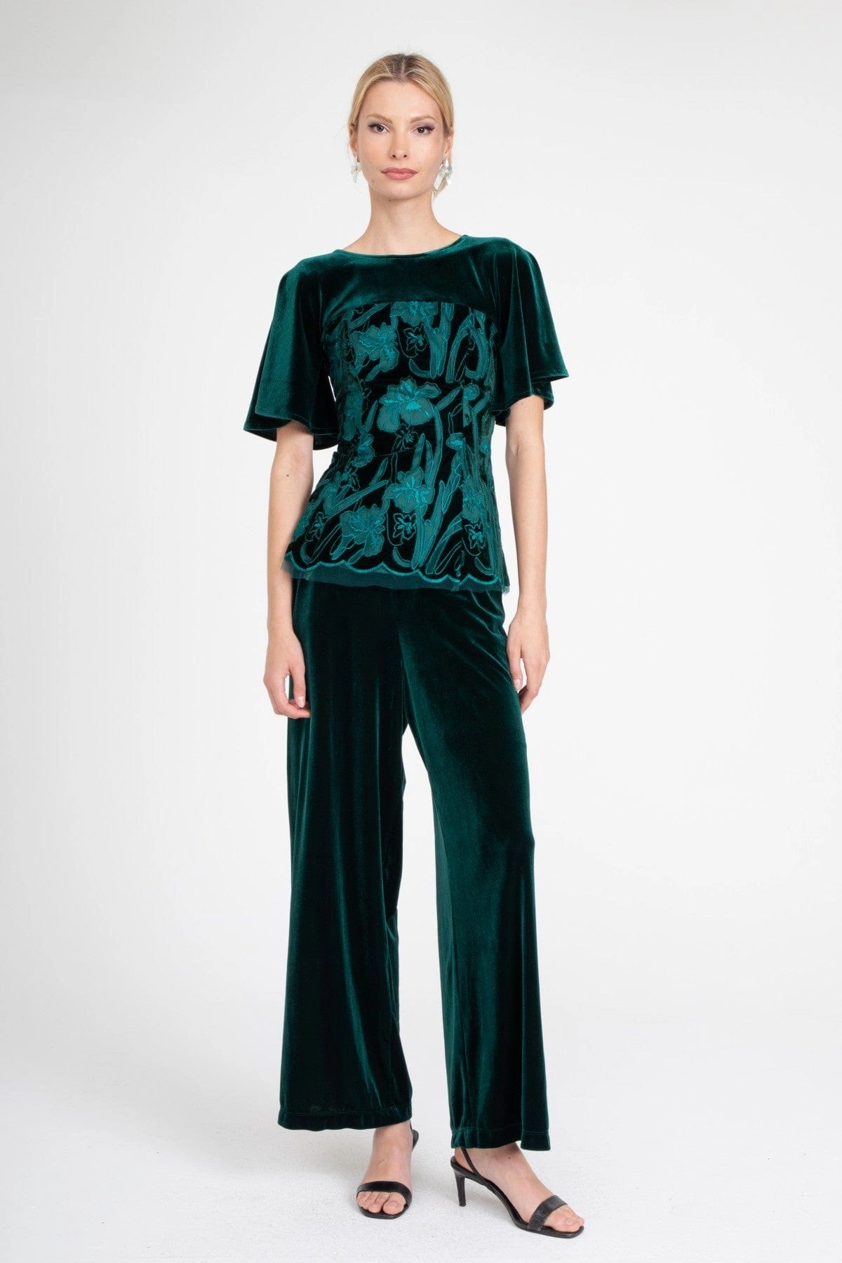 Hepburn Pant  Teal Velvet All-Day Wear
