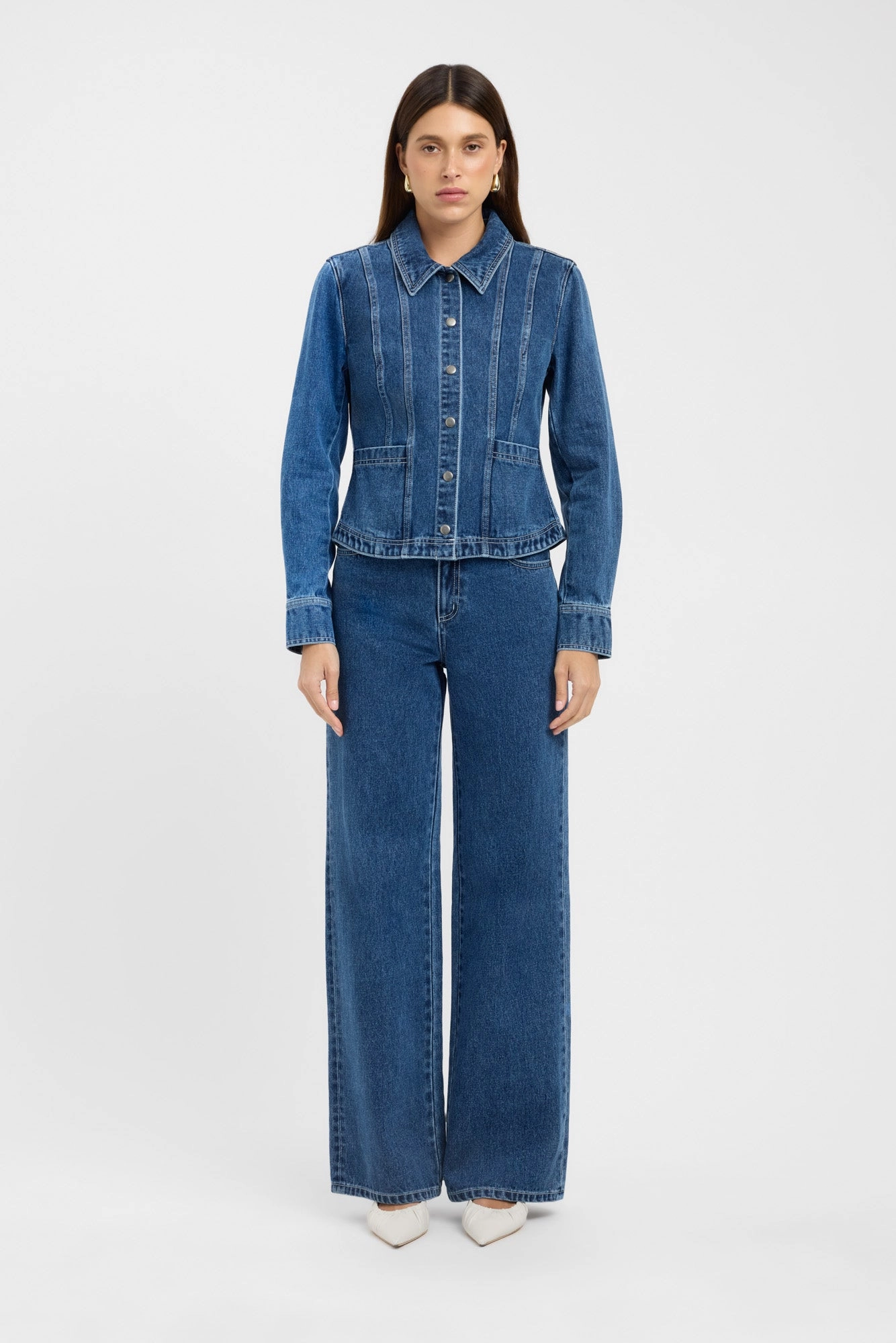 Kai Snap Jacket Sleek Wool Coat