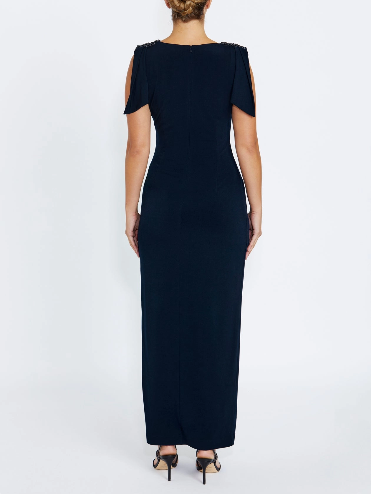 High fashion pieces Hebe Navy Jersey Gown