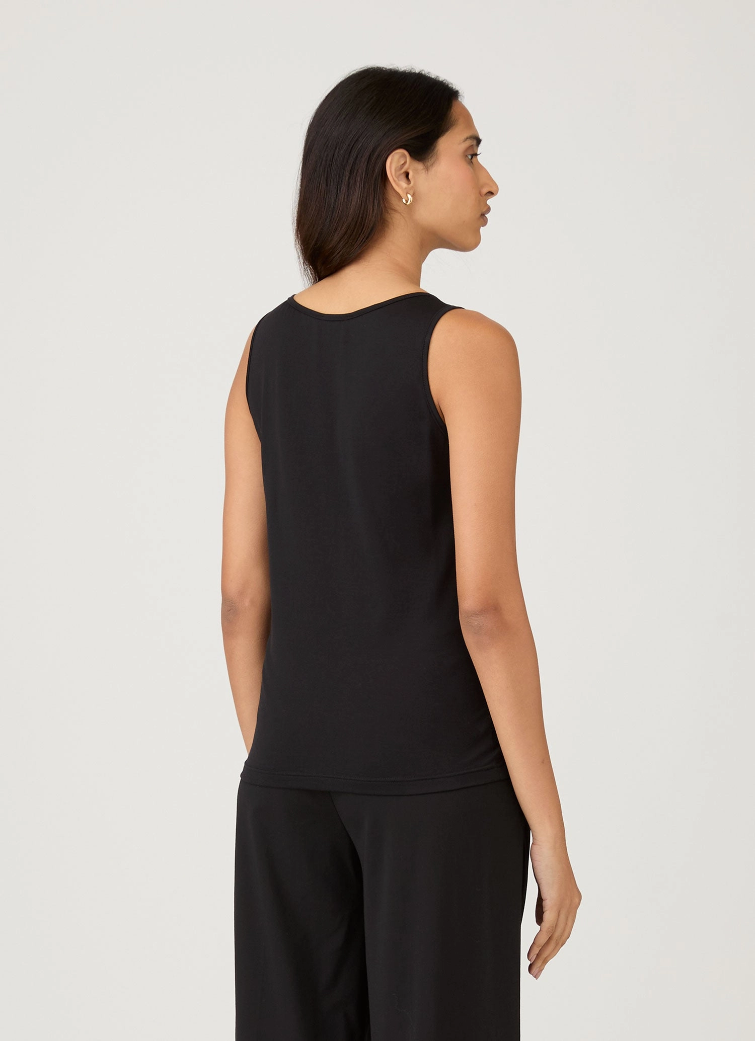 High-Quality Fabric Women's Classic Vest in Black