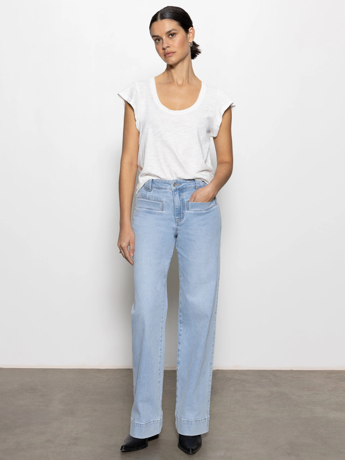 High-waist Voyage Standard Rise Full Length Jeans Wishful Thinking