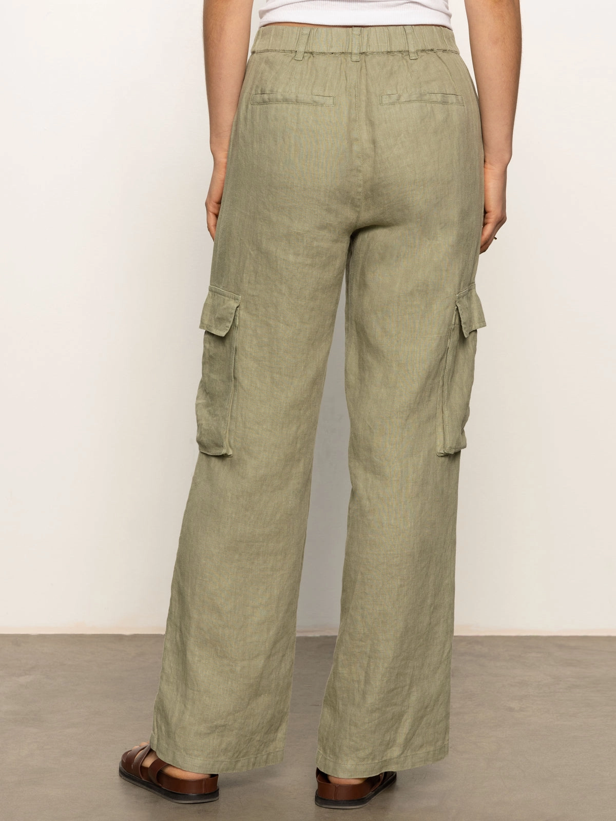 Hopper Semi High Rise Cargo Pant Sage Breathable Waist