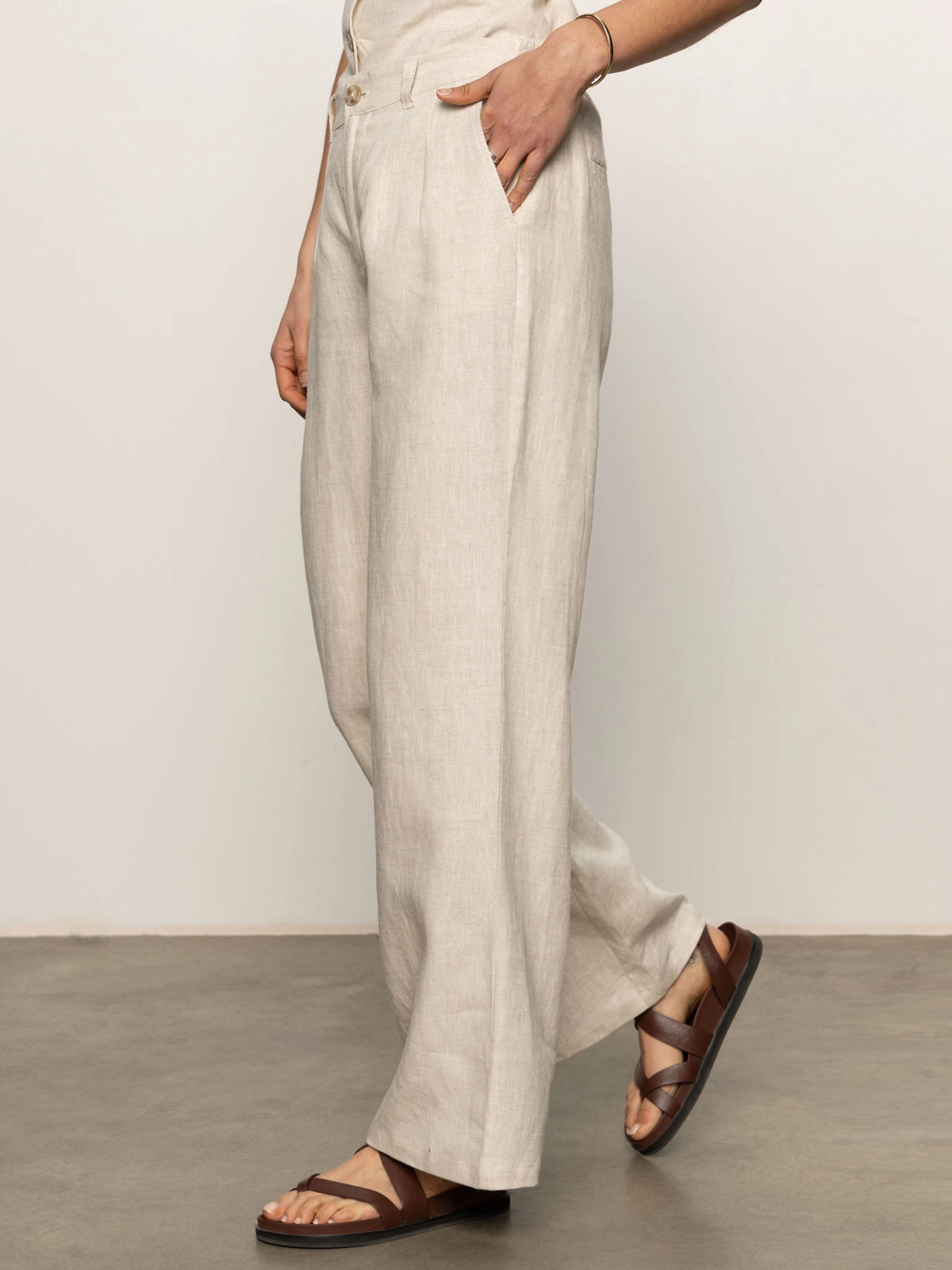 Hopper Semi High Rise Pant Flax Functional Fit