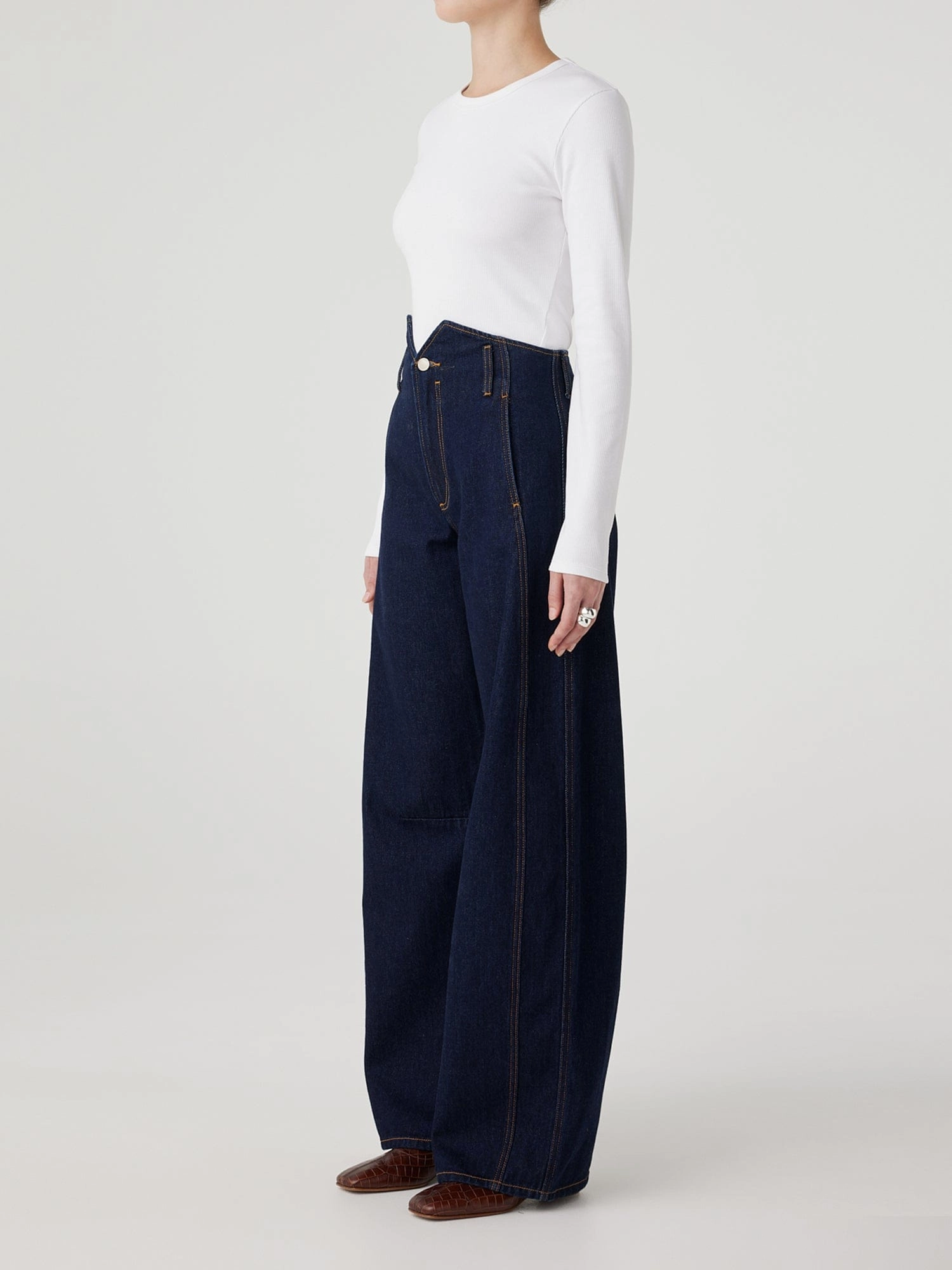 Iconic Detail Vera Tuxedo Jean Pure Blue