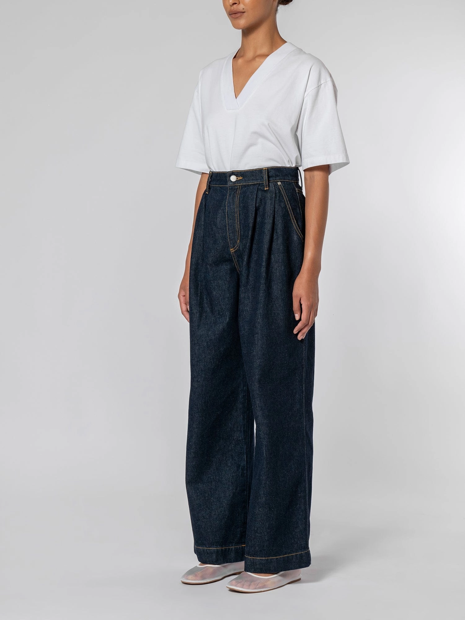 Iconic Trend Pleat Jean Pure Blue