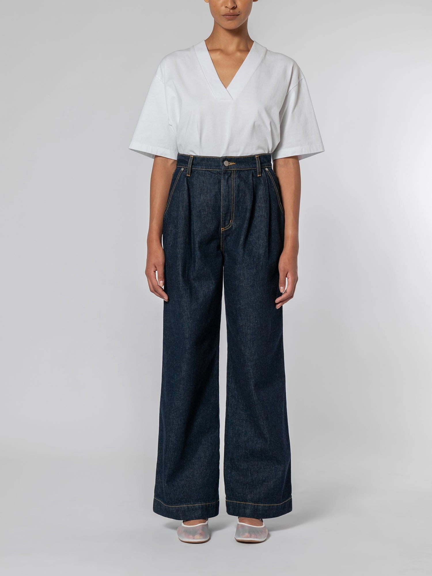 Iconic Trend Pleat Jean Pure Blue
