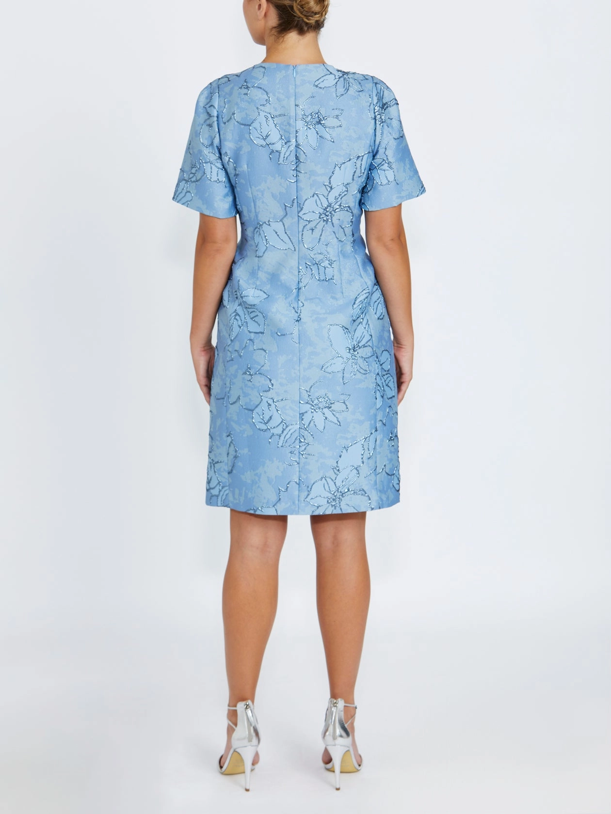 Illustration Print Florita Blue Floral Dress