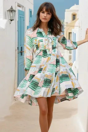 Fall Layer Refined Cut Verdi Dress - Rum Baba