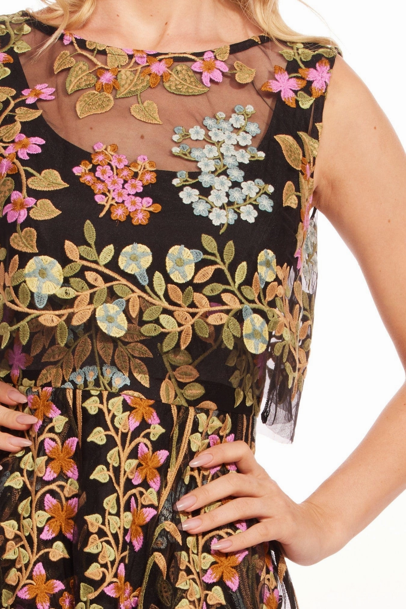 Inverted Pleat Baba Dress - Perfect Bloom