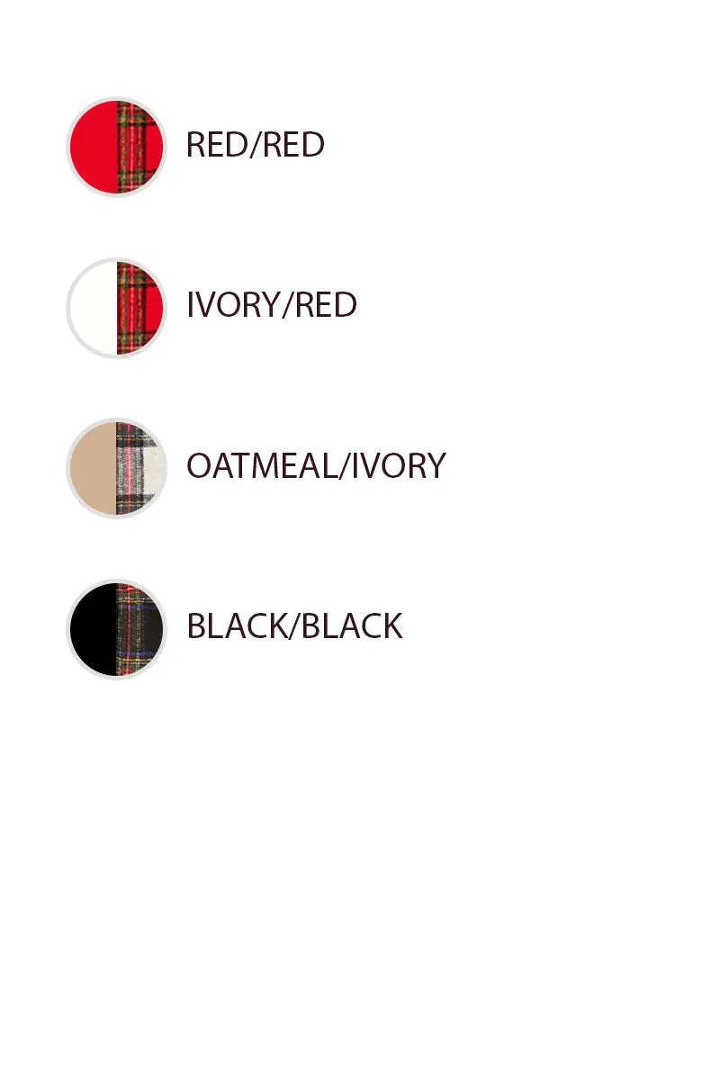 Classic Zip Up Ski Use IT1833S-02 | PLAID FLEECE WITH WAFFLE COMBO BUTTONED TOP