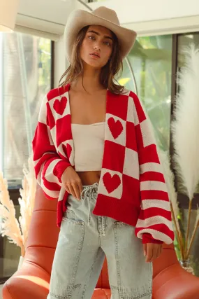 Functional Piece IT3220R-01 | VALENTINE LONG SLEEVE SWEATER CARDIGAN