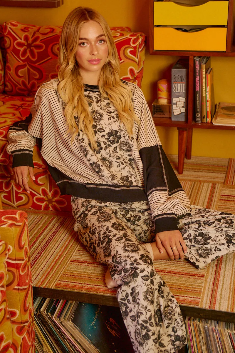 IT3795S-11 | ROSE TWILL AND STRIPE MIX AND MATCH TOP Simple Comfort Soft Shell