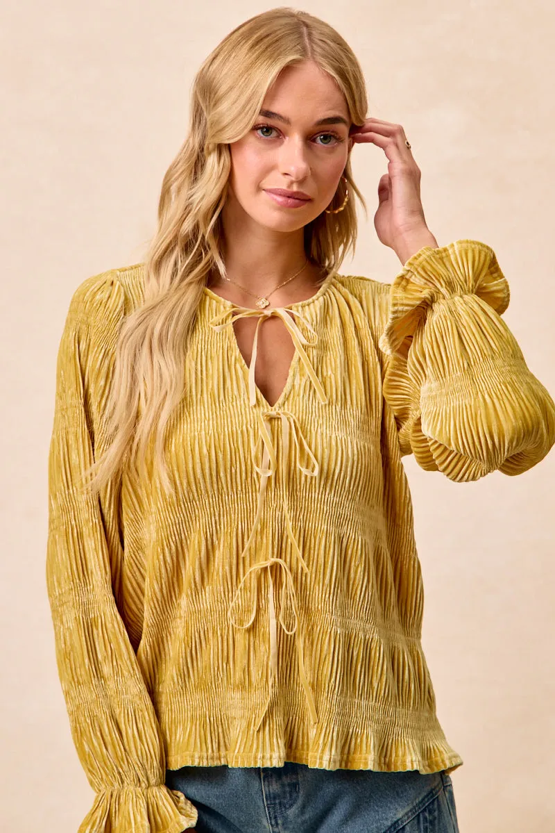 Cool Climate Comfy Street Piece IT4450H-06 | CHRISTMAS THEME VELVET BOW TIED TOP WITH NECK DROP