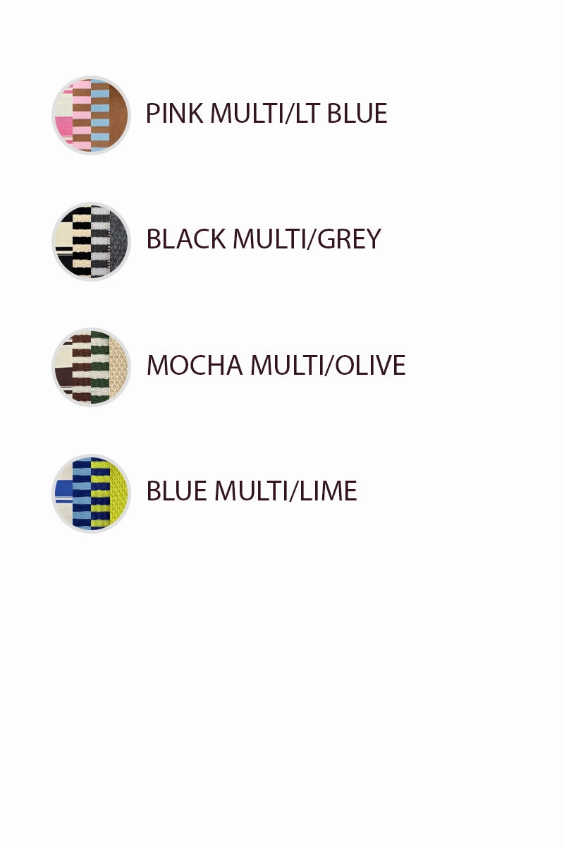 IT4776H-01 | STRIPED MULTI COLOR BLOCK TUNIC TOP Travel Friendly Flared bottom