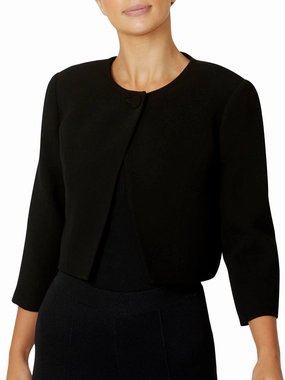 Practical Coat Jackie Black Single Button Jacket