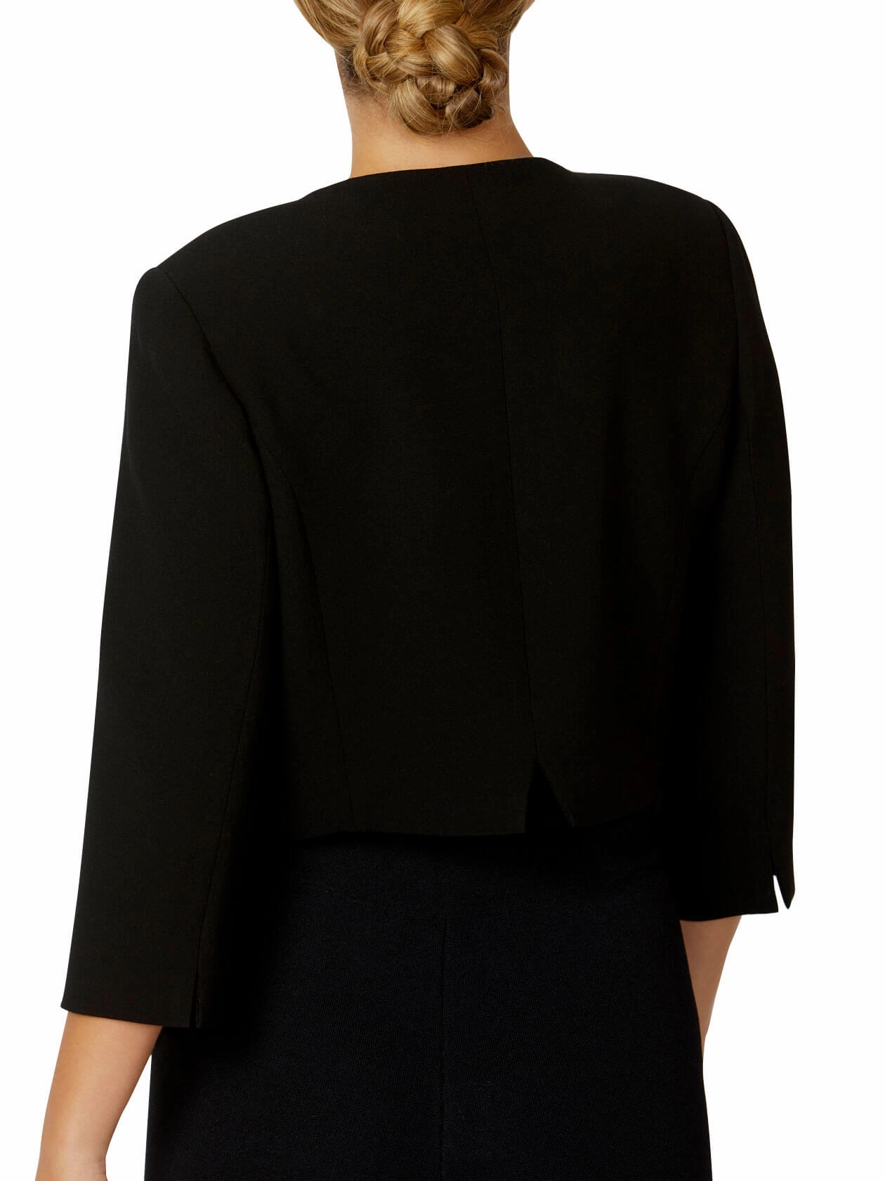 Jackie Black Single Button Jacket Sharp Style