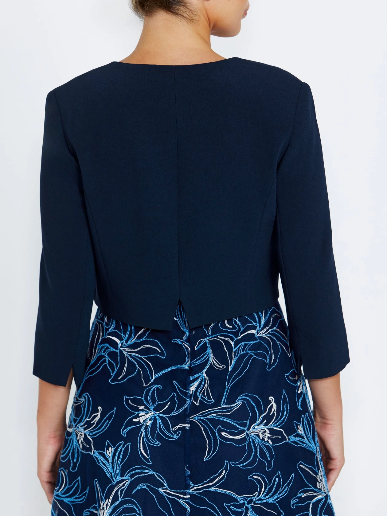 Jackie Navy Single Button Jacket Winter Chic Wear