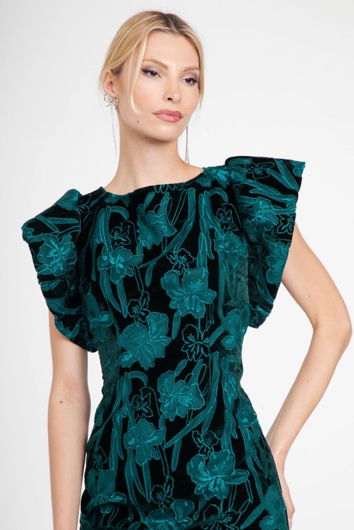 Jasmina Dress  Teal Petal Machine wash
