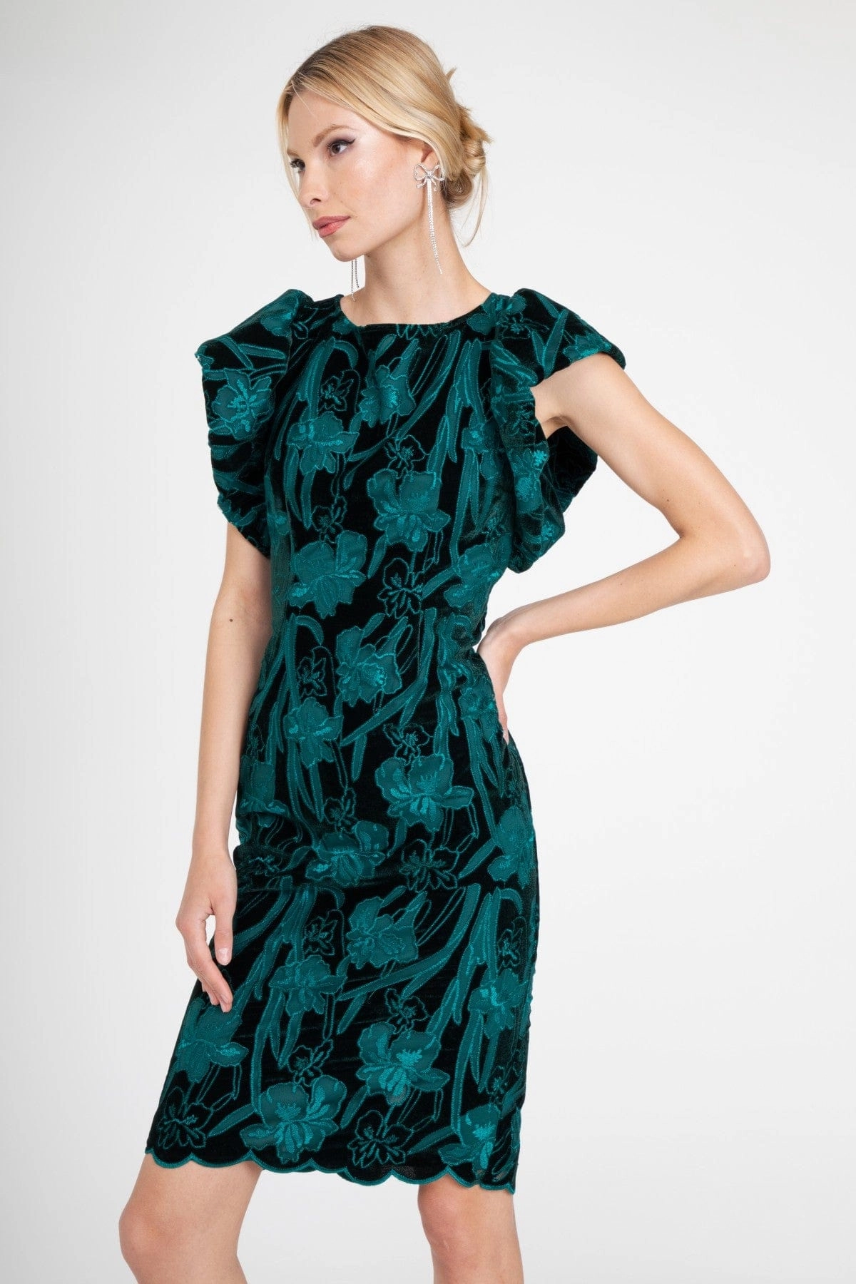 Jasmina Dress  Teal Petal Machine wash
