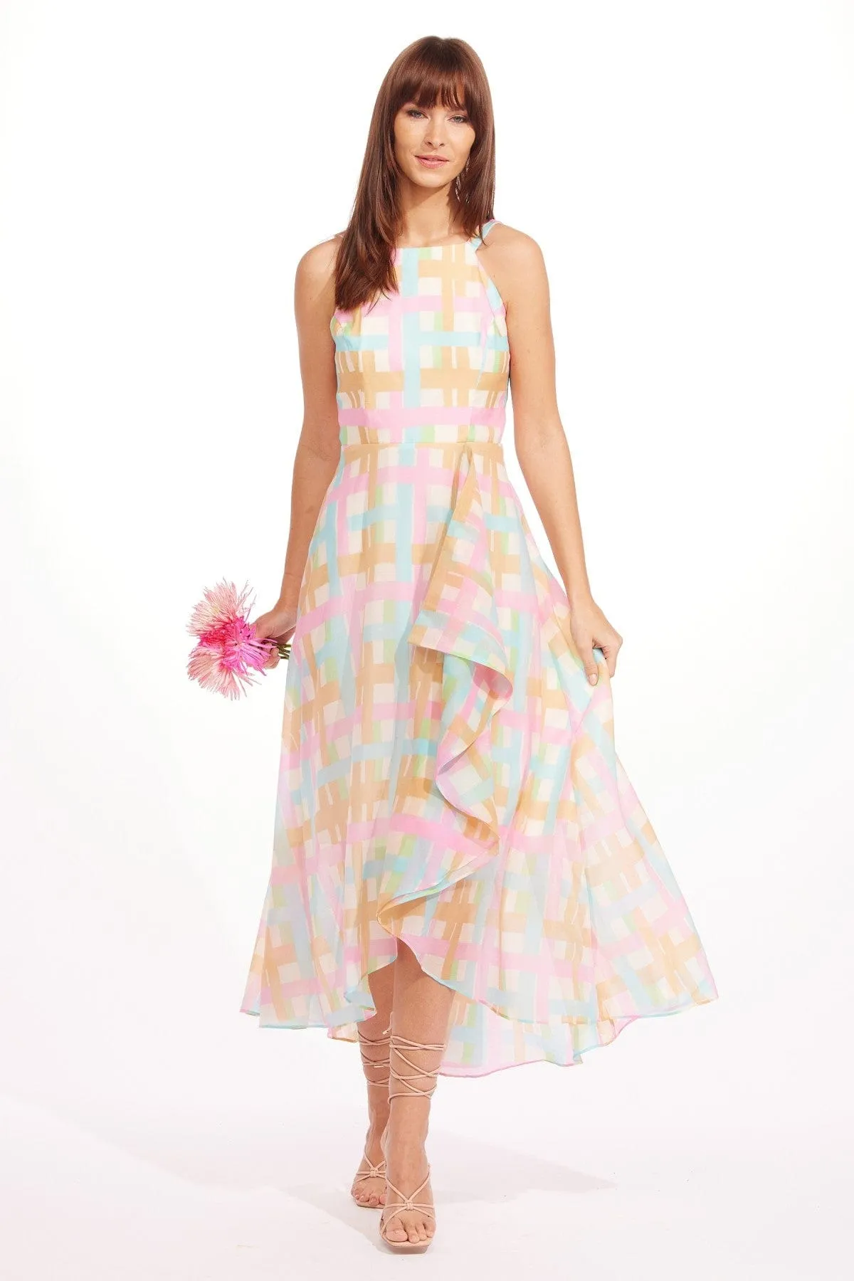 Jennie Dress - Honey Love Plaid High fashion pieces