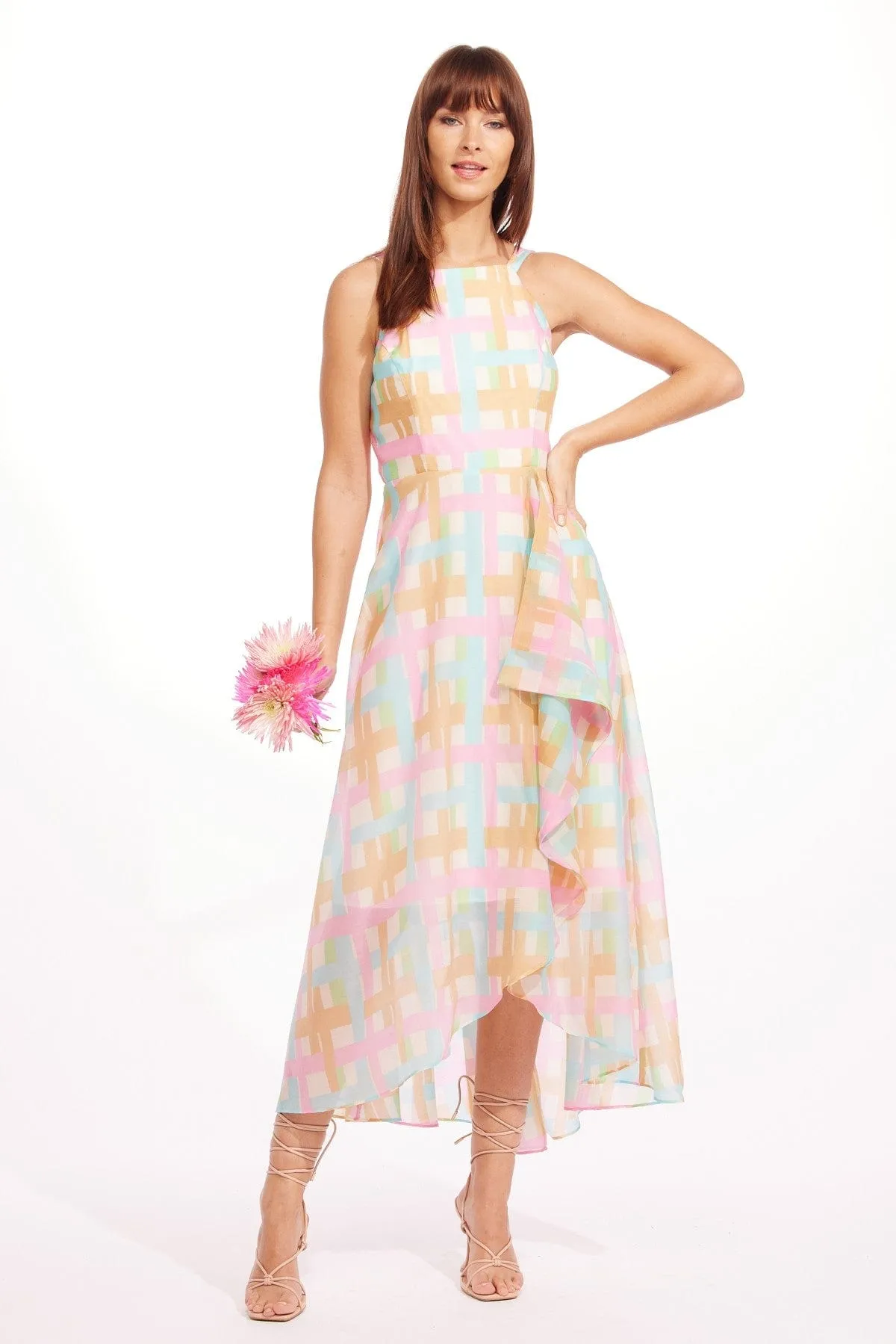 Jennie Dress - Honey Love Plaid High fashion pieces