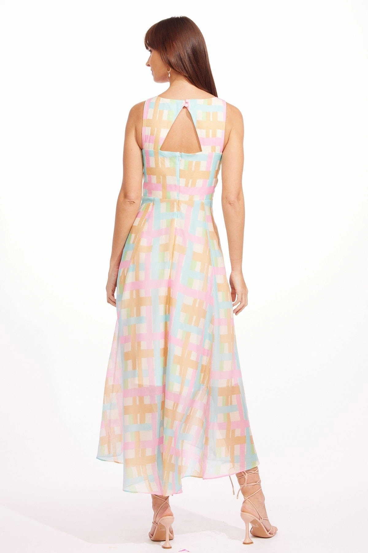 Jennie Dress - Honey Love Plaid skin friendly