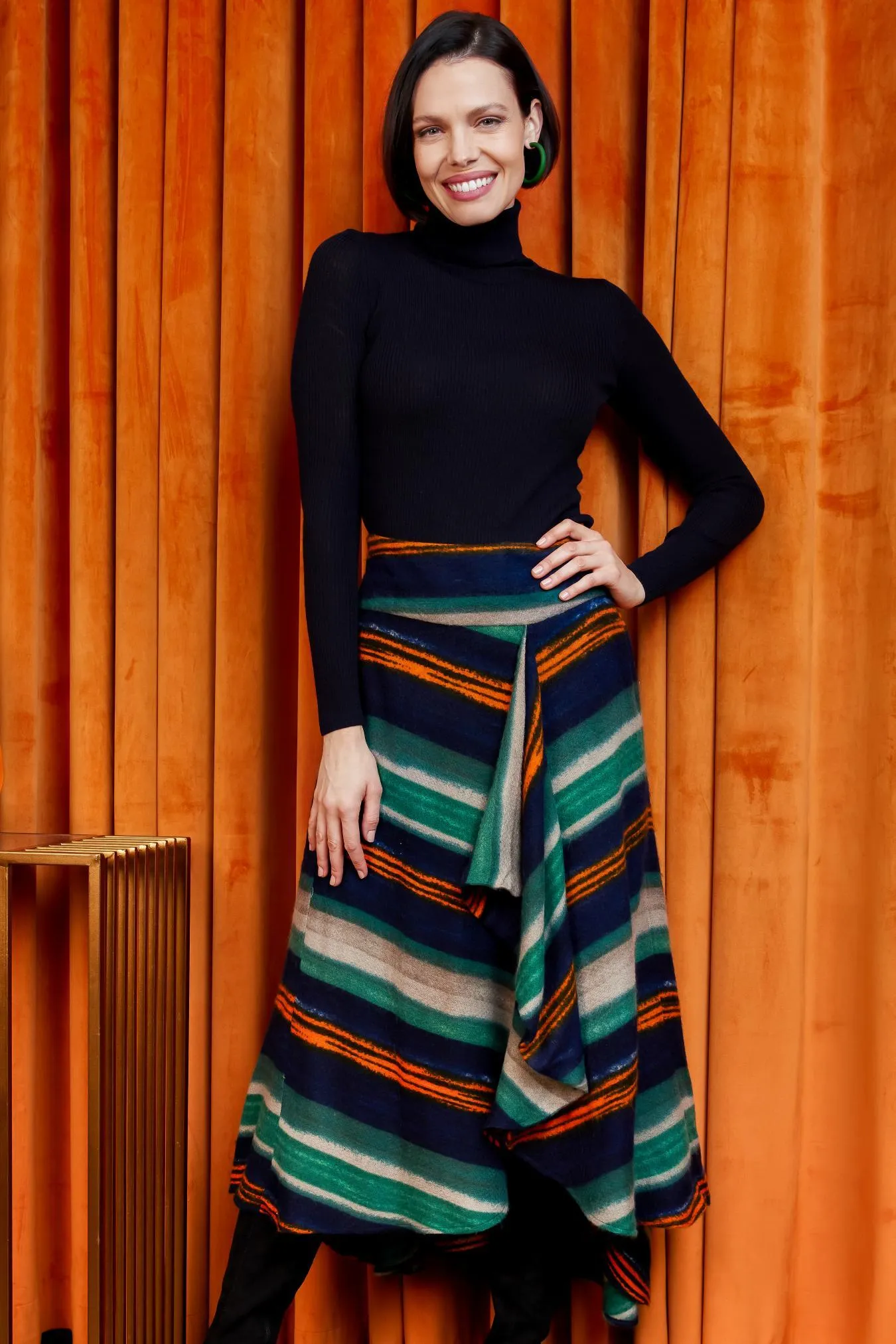 Modern Cut Midi Fleece Skirt